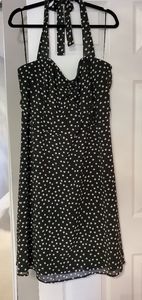 Adorable Polka-dot Halter Dress